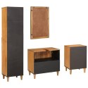 Zestaw mebli łazienkowych 4 pcs Brązowy Materiał drewnopochodny