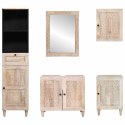 VidaXL Zestaw mebli łazienkowych 5 pcs Biały Materiał drewnopochodny
