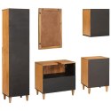 VidaXL Zestaw mebli łazienkowych 5 pcs Brązowy Materiał drewnopochodny
