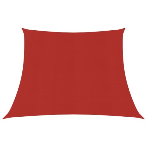 Żagiel przeciwsłoneczny, 160 g/m², czerwony, 4/5x3 m, HDPE