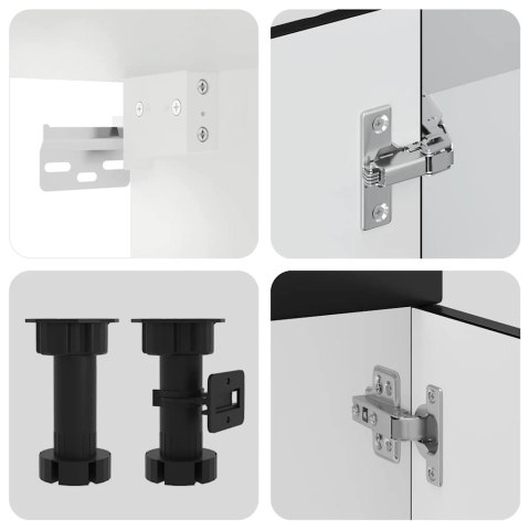 Zestaw szafek kuchennych, Kalmar, 11-częściowy, czarna