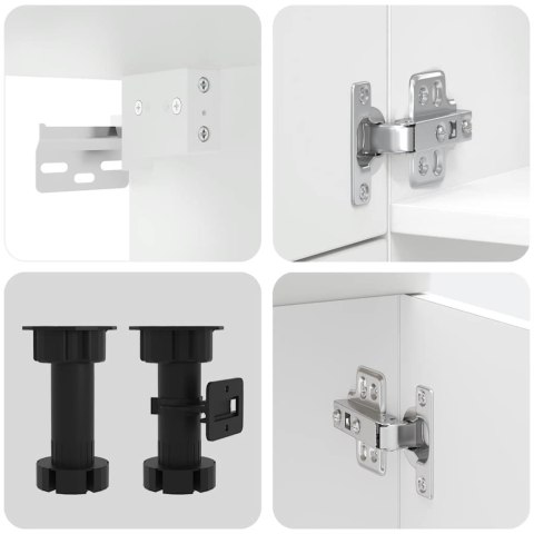 Zestaw szafek kuchennych, Kalmar, 7-częściowy, biała