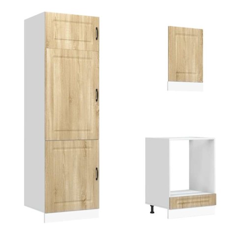 Zestaw szafek kuchennych, Kalmar, 7-częściowy, dąb sonoma