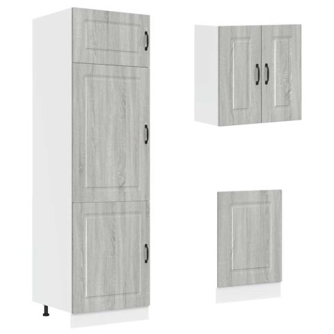 Zestaw szafek kuchennych Kalmar 8-częściowy szary dąb sonoma