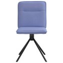 Krzesła do jadalni 6 szt. Jeans Niebieski Tkanina