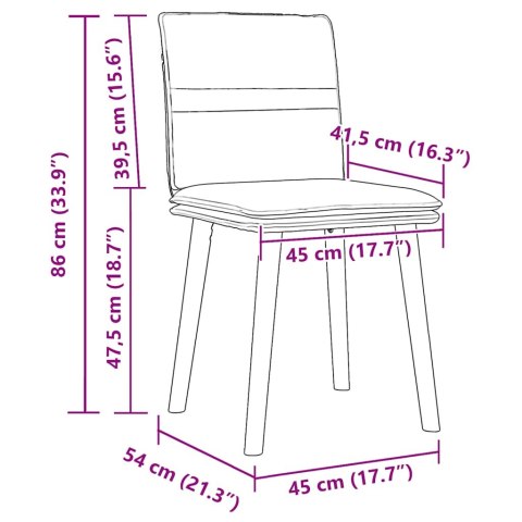Krzesła stołowe, 6 szt., ciemnoszare, obite tkaniną