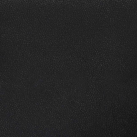 Krzesła stołowe, 6 szt., czarne, sztuczna skóra