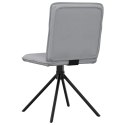 Krzesła stołowe, 6 szt., jasnoszare, tapicerowane tkaniną