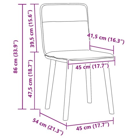 Krzesła stołowe, 6 szt., niebieskie, obite tkaniną