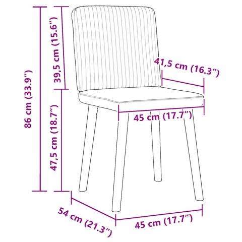 Krzesła stołowe, 6 szt., taupe, tapicerowane tkaniną