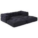 Modułowa sofa 2 pcs Antracyt 140 x 70 x 56 cm tkanina