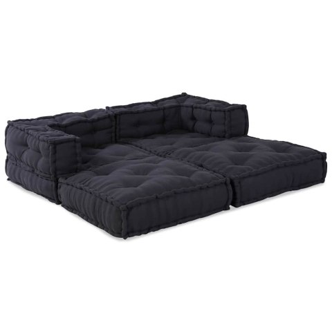 Modułowa sofa 2 pcs Antracyt 140 x 70 x 56 cm tkanina