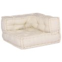 Modułowa sofa 2 pcs Kremowy 140 x 70 x 56 cm tkanina