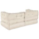Modułowa sofa 2 pcs Kremowy 140 x 70 x 56 cm tkanina