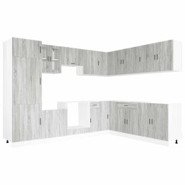 Zestaw szafek kuchennych, Porto, 14-częściowy, szary dąb sonoma