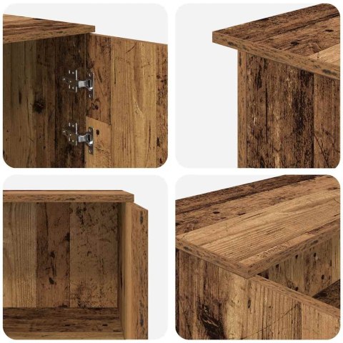 Biurko recepcyjne Stare drewno 200x50x103,5 cm Drewno klejone