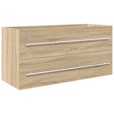 2-częściowy zestaw mebli łazienkowych, kolor dąb sonoma