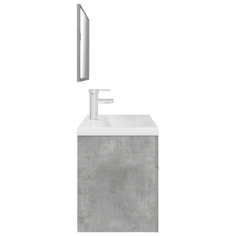 3-cz. zestaw mebli łazienkowych, szarość betonu