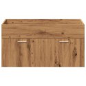 VidaXL 4-częściowy zestaw mebli łazienkowych, dąb artisan