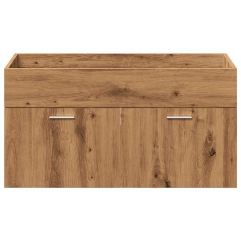 VidaXL 4-częściowy zestaw mebli łazienkowych, dąb artisan