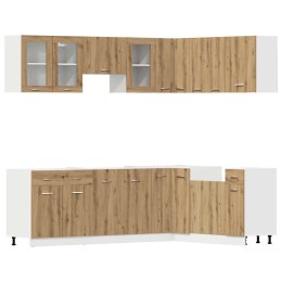 Zestaw 11 szafek kuchennych, Lyon, dąb artisan