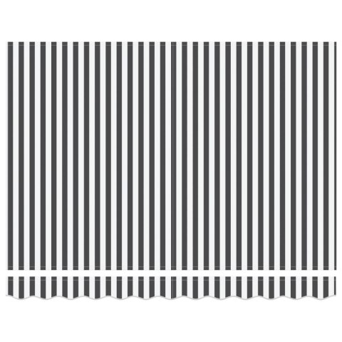 Markiza zwijana Antracytowy i biały 350x250 cm tkanina