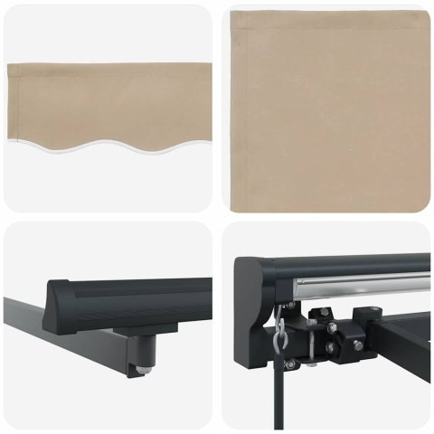Markiza zwijana Beżowy 300x250 cm tkanina