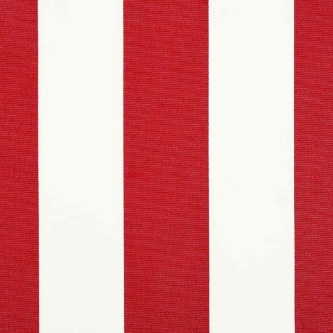 Markiza zwijana Czerwony i Biały 350 x 250 cm Tkanina i Metal