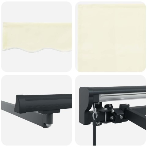 Markiza zwijana Kremowy 350x250 cm tkanina