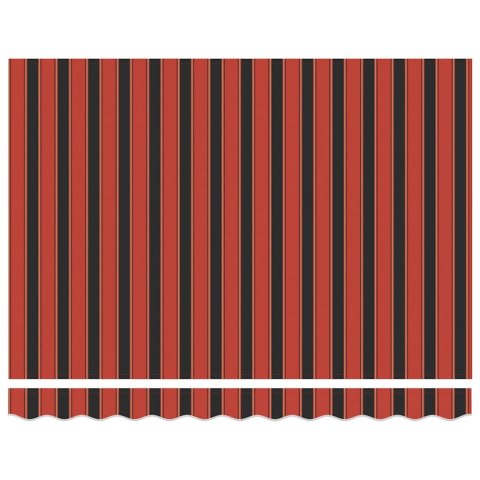 Markiza zwijana Pomarańczowy i brązowy 350x250 cm tkanina