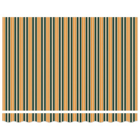 Markiza zwijana Zielony i Żółty 300 x 250 cm Tkanina i Metal