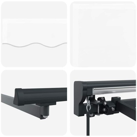 Markiza zwijana Biały 350x250 cm tkanina