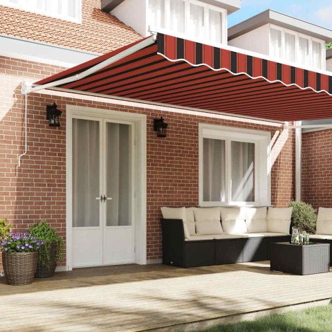 Markiza zwijana Pomarańczowy i brązowy 500 × 300 cm