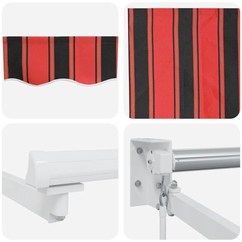 Markiza zwijana Pomarańczowy i brązowy 500 × 300 cm