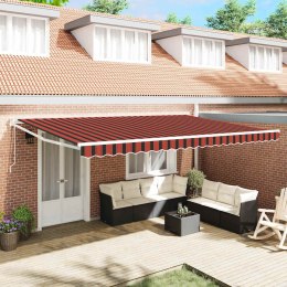 Markiza zwijana Pomarańczowy i brązowy 500 × 300 cm