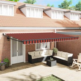 Markiza zwijana Pomarańczowy i brązowy 500 × 300 cm