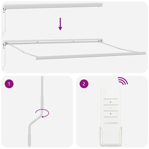 Markiza zwijana Wielokolorowe 400 × 300 cm Tkanina, metal