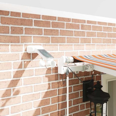 Markiza zwijana Wielokolorowe 600 × 300 cm Tkanina i Metal