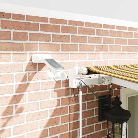 Markiza zwijana Wielokolorowe 600 × 350 cm Tkanina i Metal