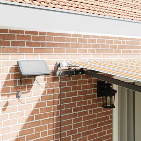 Markiza zwijana Ze LED Lights Wielokolorowe 450 ×300 cm tkanina