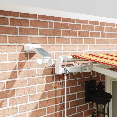 Markiza zwijana Ze LED Lights Żółty i pomarańczowy 500 × 350 cm