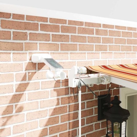 Markiza zwijana Ze LED Lights Żółty i pomarańczowy 600 × 300 cm