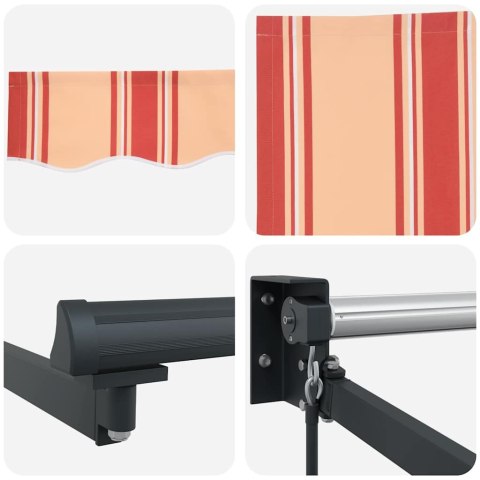 Markiza zwijana Żółty i pomarańczowy 500 × 300 cm