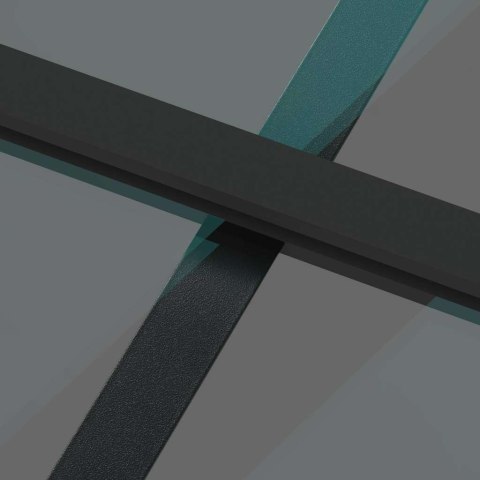 Drzwi przesuwne z osprzętem, 90x205 cm, szkło i aluminium