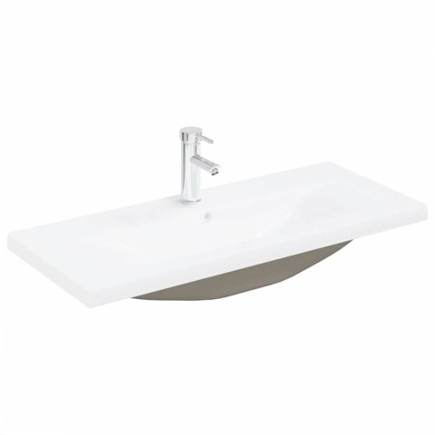 VidaXL Szafka pod umywalkę z drzwiami Czarny dąb 90 x 39 x 62 cm