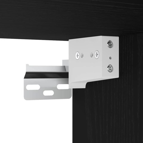 VidaXL Szafka pod umywalkę z szufladą 3 pcs Czarny Dąb