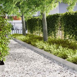 VidaXL Krawężnik do trawnika 50 pcs Srebrny 100 x 0.05 x 20 cm