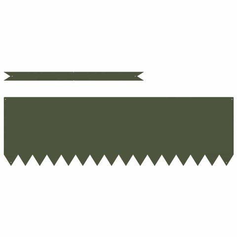 VidaXL Krawężnik do trawnika 50 pcs Zielony oliwkowy