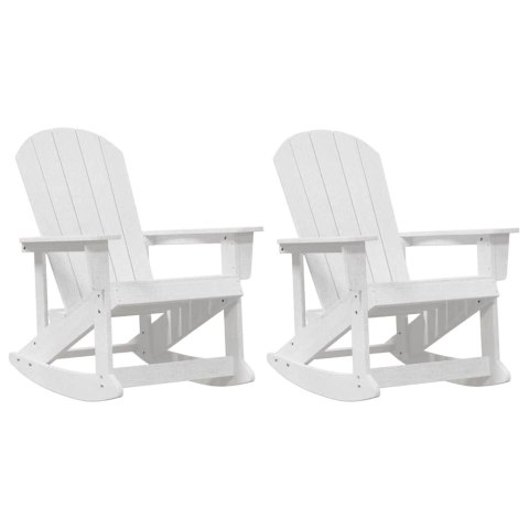 Fotele bujane Adirondack 2 pcs Biały HDPE