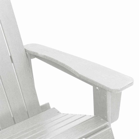 Fotele bujane Adirondack 2 pcs Biały HDPE